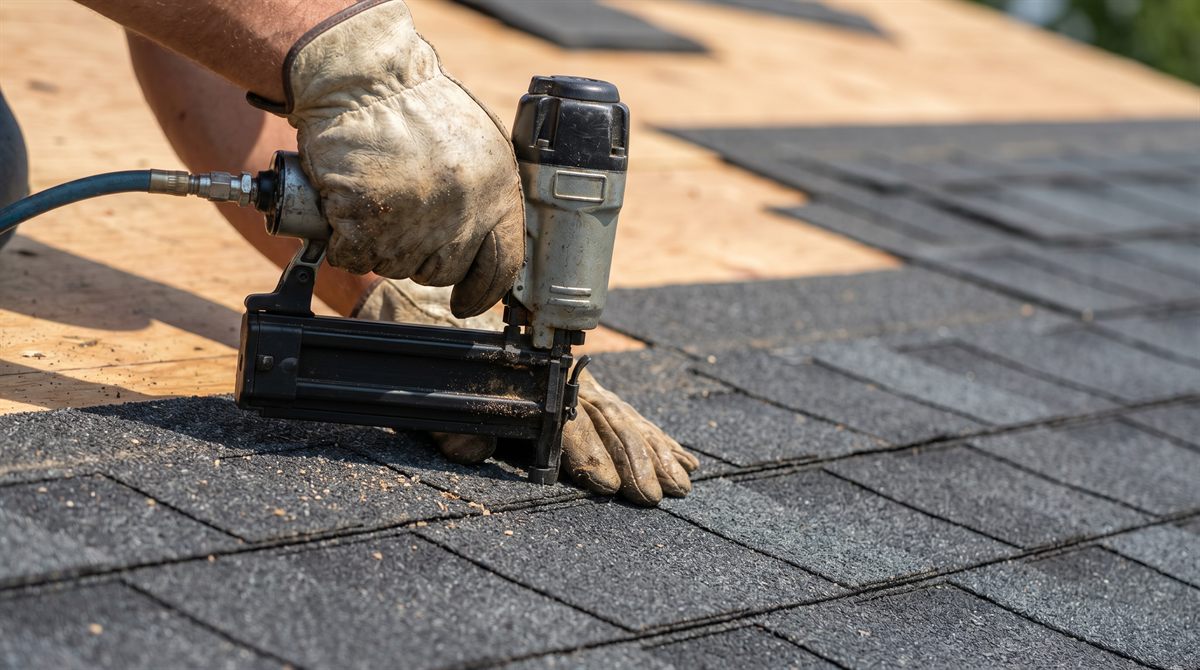 Asphalt shingle roofing installation in Edmonton
